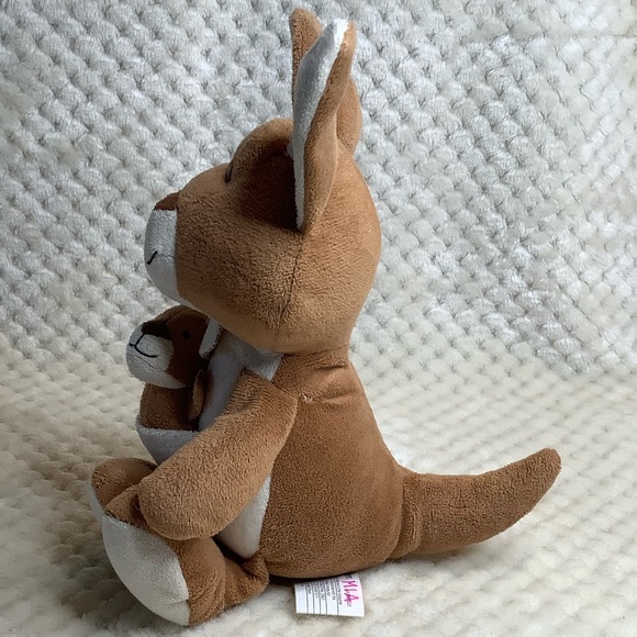 Kinder Surprise Plush Mommy Kangaroo and Baby Stuffed Animal Toy - Picture 4 of 12